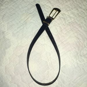 Genuine leather Jacqueline Ferrar Navy Blue belt